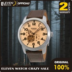 [Promo] Jam Tangan Pria FS ME3119 / ME 3119 Pilot 54 Automatic Brown Leather Original Garansi 2 Tahun [✔COD][100% Authentic]