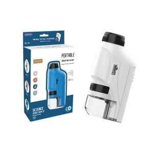 60-120x Microscope Lab Handheld Microscope With LED Light Home School Biological Science Educational Toys