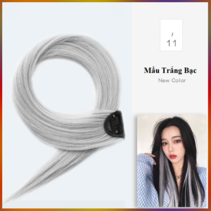 Tóc Giả Kẹp High light 60cm-Tóc Nối Giả Dạng Thẳng Nhuộm Phong Cách Hàn Quốc Loại Xịn (Nhiều Màu Chọn Lựa)