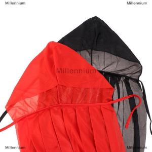 [COD] Millennium Halloween Trang Phục Cho Nam Giới Phụ Nữ Trẻ Em Nữ Cô Gái Cậu Bé Người Lớn Cái Chết Đáng Sợ Ma Quỷ Vai Màu Đỏ Đen Phù Thủy Ma Cà Rồng Dài Áo Choàng Áo Trùm Mũ Trùm