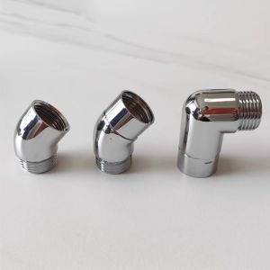CHUN053634 Kết nối G1/2 Bộ chuyển đổi đầu vòi sen Xịt Phủ Bề  90 °   135 °   Góc Bộ chuyển đổi góc khuỷu tay Phổ quát Bạc Bộ chuyển đổi vòi sen cầm tay Vòi sen cầm tay