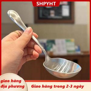 [COD] SHPYHT Giao hàng địa phương Lớn Thép Không Gỉ Đầu Tròn Tự Chọn Phục Vụ Muỗng Dày Nhà Bếp Bữa Ăn Tối Món Ăn Súp Gạo Phương Tây Nhà Hàng Thanh Công Cộng Muỗng