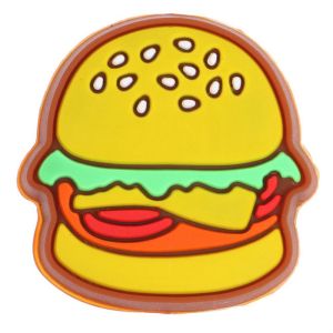 GOXBERK Hamburger Tennis Racket Vibration Pizza Silcone Tennis Racquet Dampener Cute Doughnut Racquet Shock Absorber Racket Sports