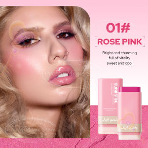 Double-ended Blush Stick Silky-Soft Cream Long-Lasting Formula Multi-Purpose Easy to Blend Matte Cheek Tint Face Makeup for Lips & Cheeks & Eyes Long-Lasting Highly ,Waterproof And Sweatproof