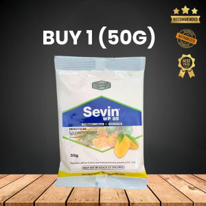 Sevin WP 85 Carbaryl Insecticide 50g Broad Spectrum Pest Control for Rice Mango Vegetables Corn