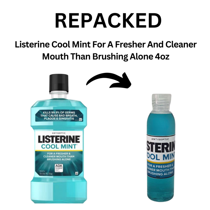 Listerine Cool Mint For A Fresher And Cleaner Mouth Than Brushing Alone 4oz Lazada PH