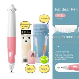 Bear pencil positive posture pen childrens corrected holding posture automatic primary school students kindergarten point