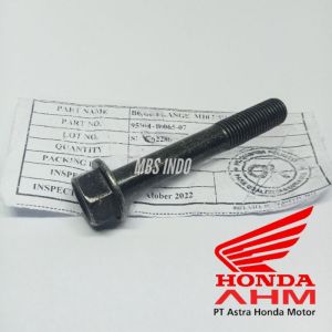 PCX 160 NEW ADV PART NO 95701-10065 BOLT FLANGE M10 × 65 mm ORIGINAL BAUT 14 DUDUKAN KNALPOT HONDA PCX NEW 160 .