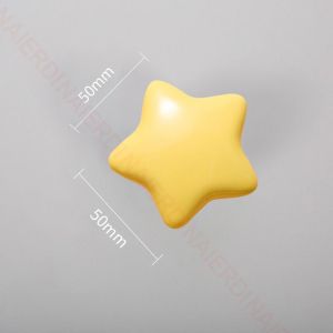 WH NAIERDI Cartoon Children Room Ceramic Cabinet Knobs Moon Star Wardrobe Handle Garden Door Handle Cabinet Handles for Kids