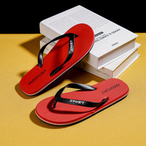 Mens Flip Flops Summer New Anti Slip Simple Trendy Outdoor Beach Casual Sandals Slippers