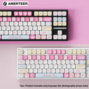 Hello Kitty Theme MOA Profile 121keys PBT Dye Sublimation Keycap set for Mechanical Keyboard