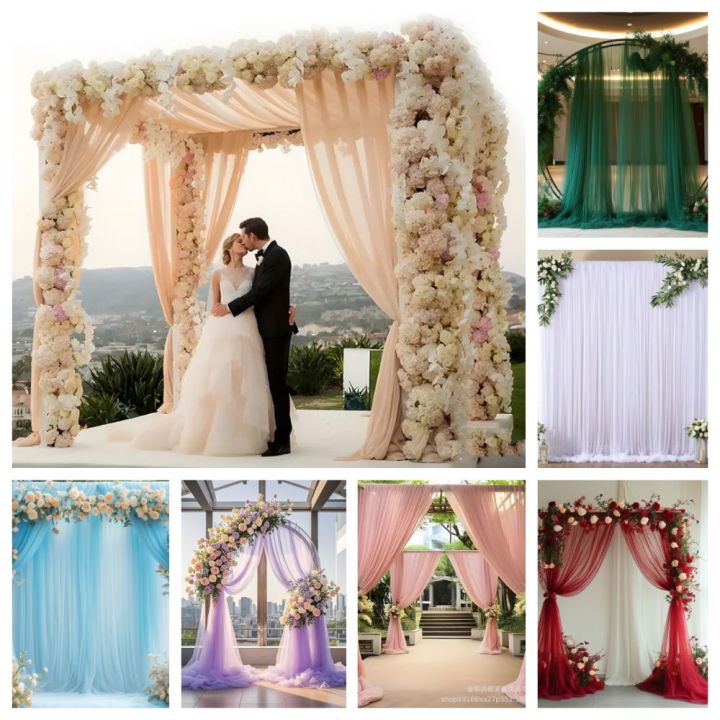 SIRENXI Nhiều màu sắc Phông nền vải tulle Đa năng Túi đựng cần câu ...