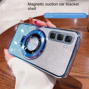 Casing For HP Infinix Hot 60 60i 50 50i Pro Plus 4G 5G Glitter Ring Magnetic Wireles Holder Premium
