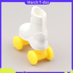 March รองเท้าโรลเลอร์สเก็ตสีชมพูรองเท้าแฟชั่นสำหรับตุ๊กตารองเท้าสั้นตกแต่งกีฬาของเล่นเล่นตุ๊กตา