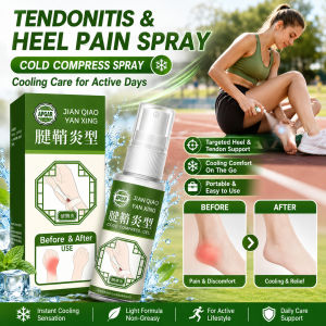 Foot Comfort Spray Heel Care Spray Tendon Area Massage Spray Herbal Formula Inspired Body Spray Ankle Wrist Heel Discomfort Support Cooling Spray Daily Foot Care Portable Size