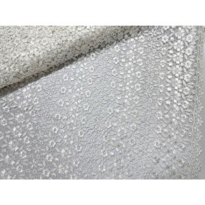 ผ้าเมตร ผ้าลูกไม้สวิส ลูกไม้ถัก มีเชิง ลายดอก ลูกไม้นำเข้า (ลายใหม่) หน้ากว้าง 45 นิ้ว หน่วยขายเป็นเมตร