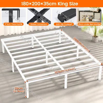 Luxury Iron Bed Frame Metal Bed Frame With Headboard Thicken Steel Bed Frame Iron Bedstead Home