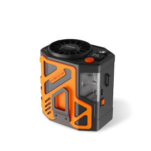 Portable Waist Clip Fan Mini Hanging Neck Fan 6000mAh Battery USB Rechargeable Outdoor Waist Fan with  LED Flashlight