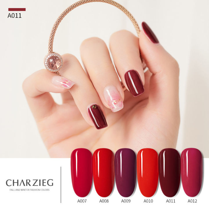 CHAR ZIEG ยาทาเล็บเจล สีเจล สียาทาเล็บเจล เนื้อสีแน่น ติดทนนาน 15 ml