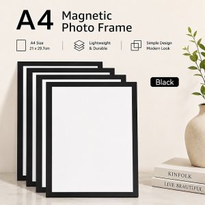 A4 Magnetic Picture Photo Frame for Wall Reusable Self-adhesive Certificate Magnetic Display Sticker Photo Office Adhesive Wall Frame