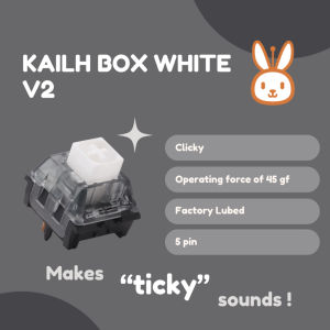 ⚡[Local Seller/INSTOCK]⚡ Kailh Box White V2 Clicky Switches Custom Mechanical Keyboard Hotswap | 1 qty = 5 switches