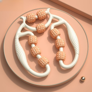 Nine-Wheel Ring Leg Massager Clamping Leg Roller Muscle Relaxation Slim Legs Foam Shaft Roller 瘦腿滚轮按摩器