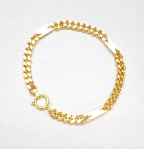 Lắc Tay Nam Nữ Chữ N Đơn Giản- khóa tròn có dập ký hiệu