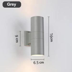 Wall Lamp Double Side Up and Down Pillar Balcony Light Outdoor Waterproof Aluminum LED Porch Light