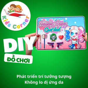 Học liệu cắt dán Tocaboca life word và ngôi nhà của bé Harley Quinn