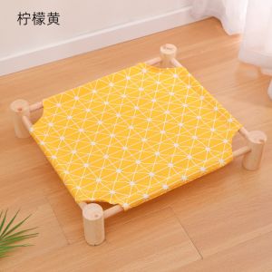 Hammock Elevated Wooden Hammock Cat Beds Cots Small Dog Beds Wooden Detachable Tempat Tidur Kucing cardboard bed