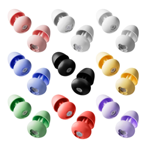Silicone Noise Cancelling Earplugs for Sleep Surfing Swimming Travel Comfortable Fit for Sensitive Sleepers and Students