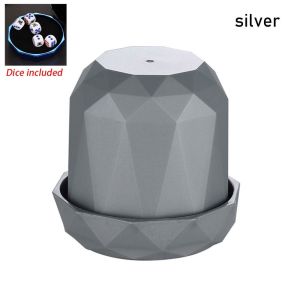 MINIFELE 262 1Pcs Flannel Lining Dice Cup Comfortable Hand Feeling Silient Mute Dice Container  Plastic Dices Game Supplies KTV Entertainment Table Game