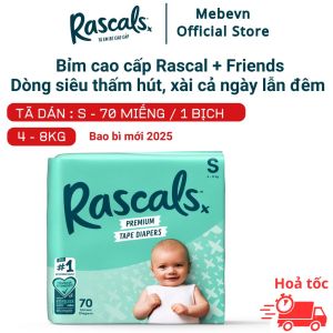 [Voucher 10% toàn gian] Combo 2 bỉm rascal friend tã rascal and friend NewZealand bỉm tã rascal and friends chính hãng