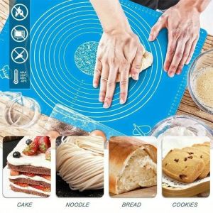 64CM Silicone Baking Mat Non-Stick Baking Pastry Mat With Measurement Cake Kneading Pad Slicer