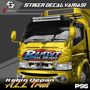 Stiker kabin depan Truk Berkualitas. CanterDyanaRagasaUmplungGiga