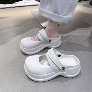 [Free Shipping] Baotou Thick-Soled Clogs WomenS Style For Outdoor Wear In Summer 2026 New Design Non-Slip Height-Increasing Sandals For Summer