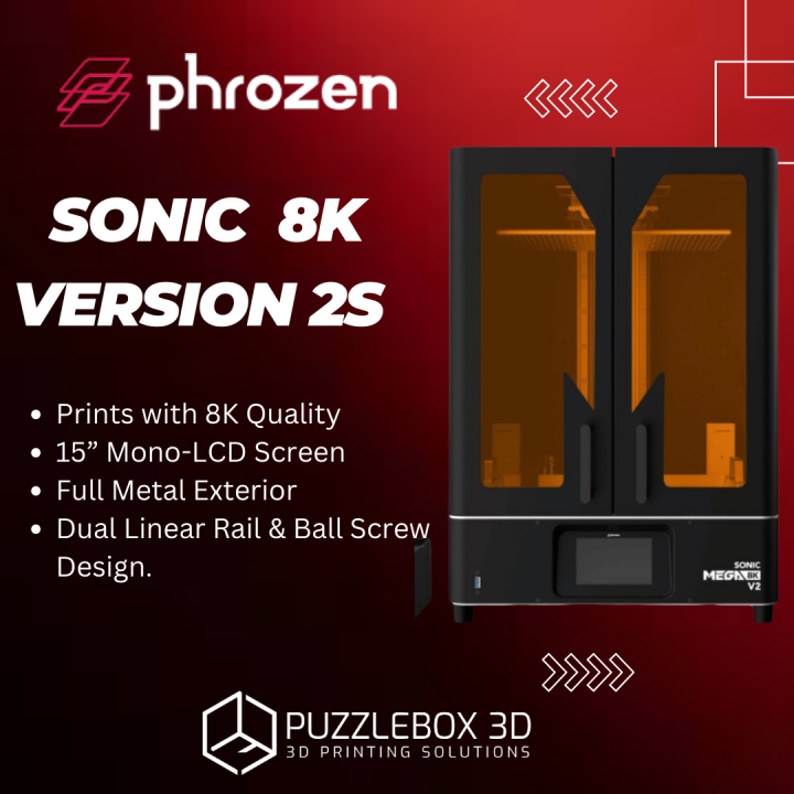 Phrozen Sonic Mega 8K Version 2 Large High Resolution 3D Printer ...