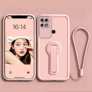 Feadship Case for redmi 10c redmi 10 5g 10 POCO C40 4g phone casing Softcase Silicone shockproof Cover new design aesthetic 360 ° rotate with holder Lanyard for girls cute pink JTXZZJ1