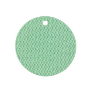 Non-slip Insulation Pad Round Silicone Heat Resistant Mat Placemat for Drink Cup Coasters Home Silicone Pot Pad Dish Mat Pot Holder