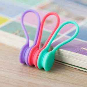 3 Pcs Magnetic Silicone Cable Ties Cable Cord Winder Multifunction Home Office Headphones Data Cable Organizer