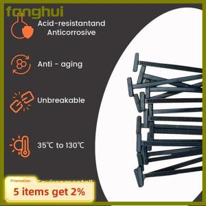 fanghui 10-100Pcs Nylon Universal Cable Tie Buckle Self-Locking Zip Ties Holder With Pin Button Multipurpose For Car Daily Repair