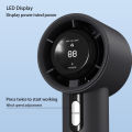 100 Wind Speed Turbo Fan Rechargeable with LED Display Personal Handy Desk Fan. 