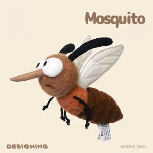 CHDHALTD Stuffed Animal Mosquito Plushie Funny Insect Home Decoration Stuffed Mosquito Lovely Cartoon Mosquito Insect Toy Halloween Gift