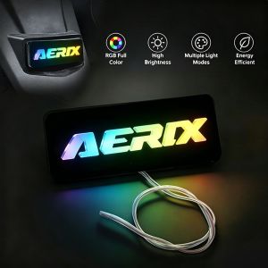 Motorcycle RGB LED Emblem Light Acrylic For Click Mio Nmax Aerox ADV PCX Plug Play