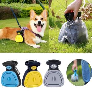CHPERF Practical Send 1 Roll Cleaning Bag for Large Small Pet Pet Excreta Clip Foldable Dog Poop Cleaner Pet Waste Picker Poop Pick Up Tool Pooper Scooper