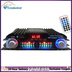 1600W Peak Power Car Amplifier with Bluetooth FM USB for Better Sound Performance in Vehicles