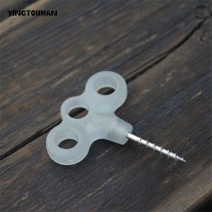 MINFEN Portable Night Vision Hiking Pegs Screw Camping Accessories Travel Tent Nail Spike Hook Rope Buckle Ground Pin