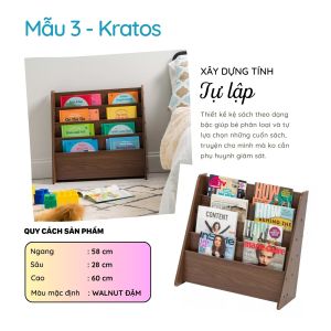 Kệ Sách Cho Bé Chuẩn Phương Pháp Montessori Thương Hiệu SMLIFE (Nhiều mẫu có thể đổi Size và màu sắc)