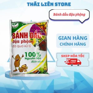 Phân Bón Hữu Cơ Bánh Dầu Đậu Phộng Đã Qua Xử Lý Dùng Ủ Và Bón Hoa Cây Kiểng Rau gói 1kg
