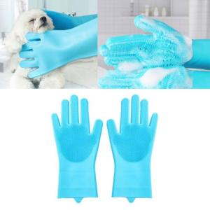 Pets Grooming Cleaning Gloves Silicone Cat Brush Remove Hairs Cleaning Massage Grooming Cat Dog Hair Gloves Long Lasting